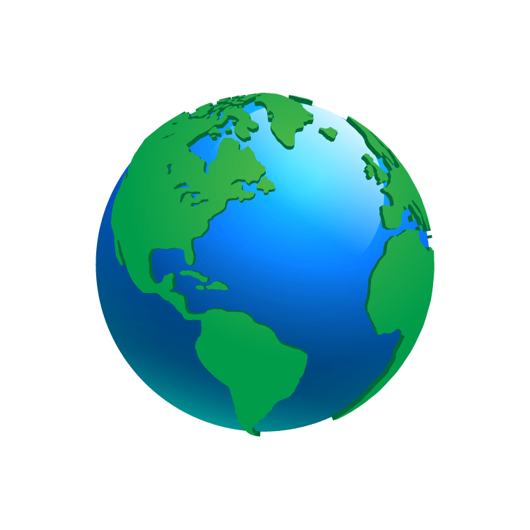 global views of earth map