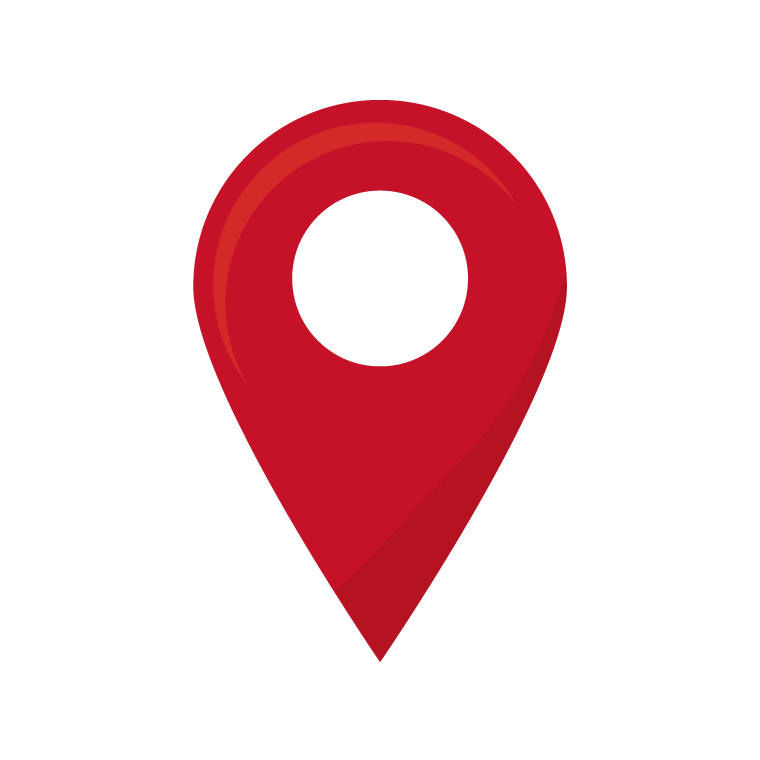 location symbol pin with red color