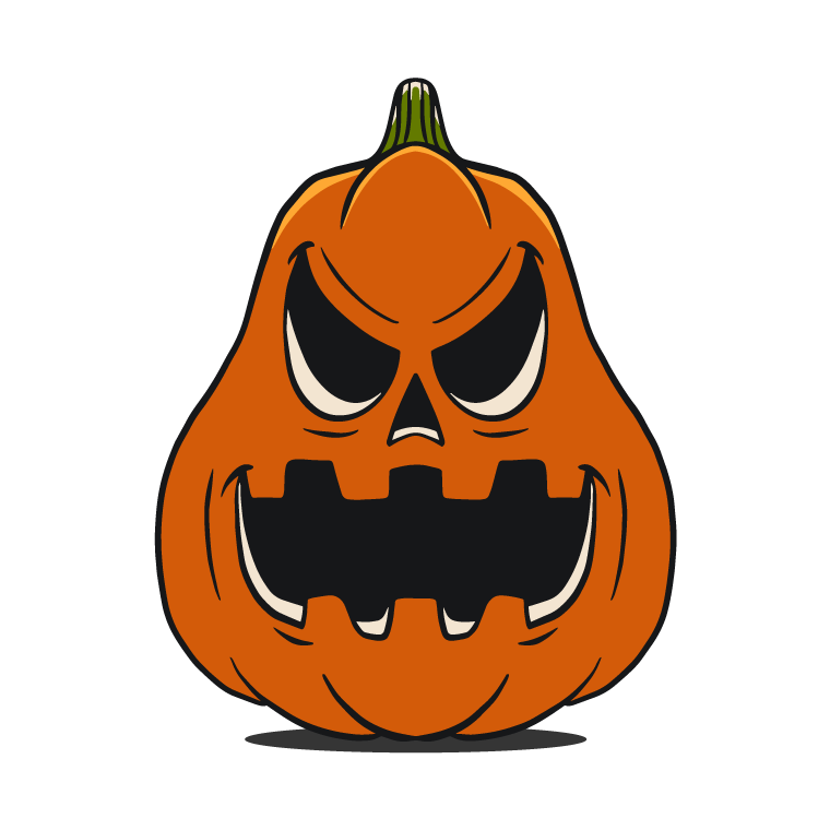pumpkin drawing easy with illustration