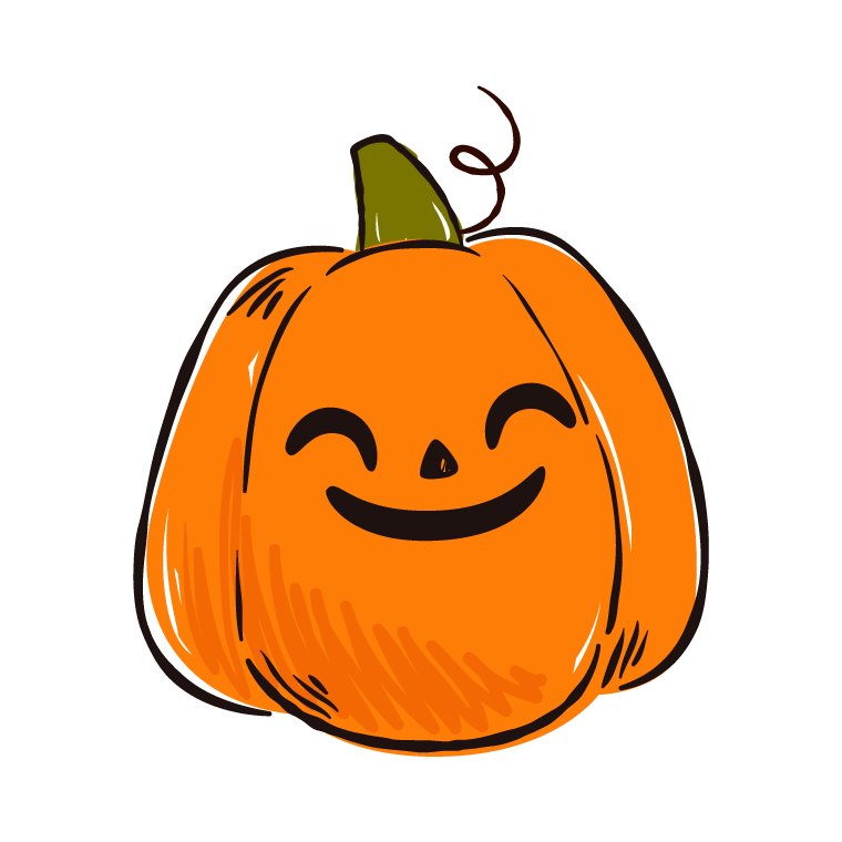 pumpkin halloween cartoon funny look