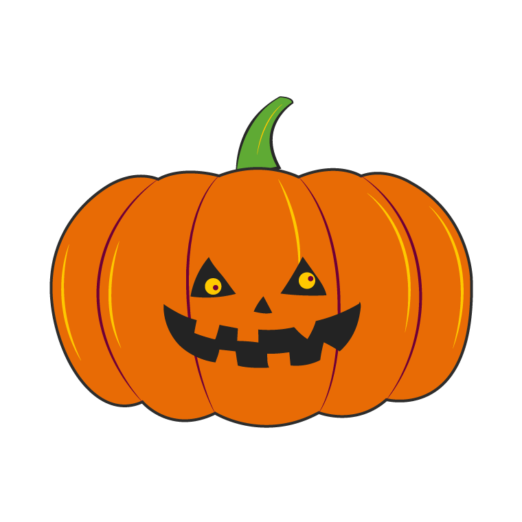 pumpkin halloween drawing by illustration software