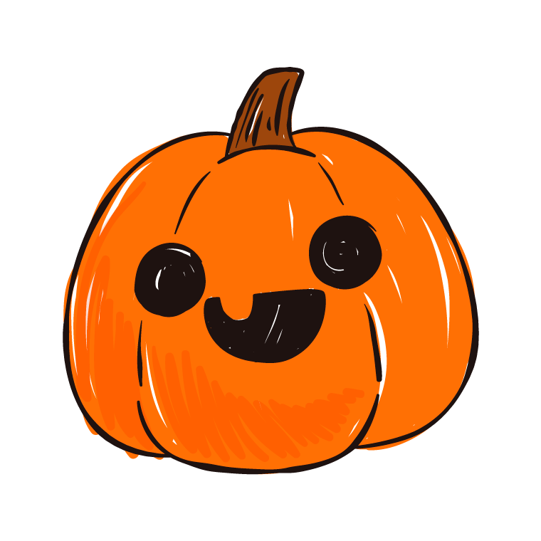 pumpkin halloween drawing in illustration