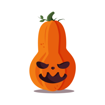pumpkin halloween drawing with angry face