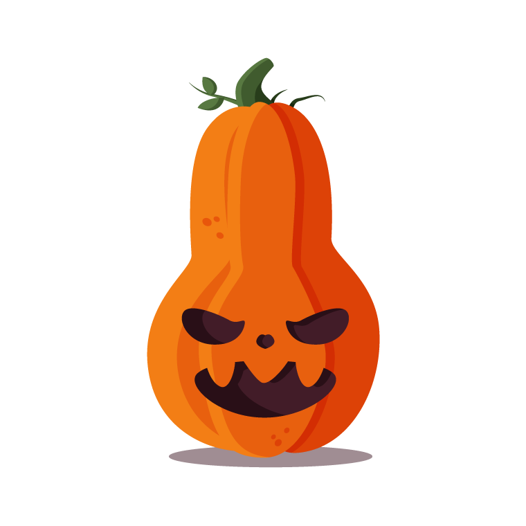 pumpkin halloween drawing with angry face