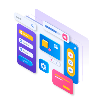 ui ux design services landing page template