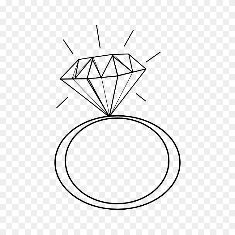 Diamond Wedding Ring Clip Art Transparent Background