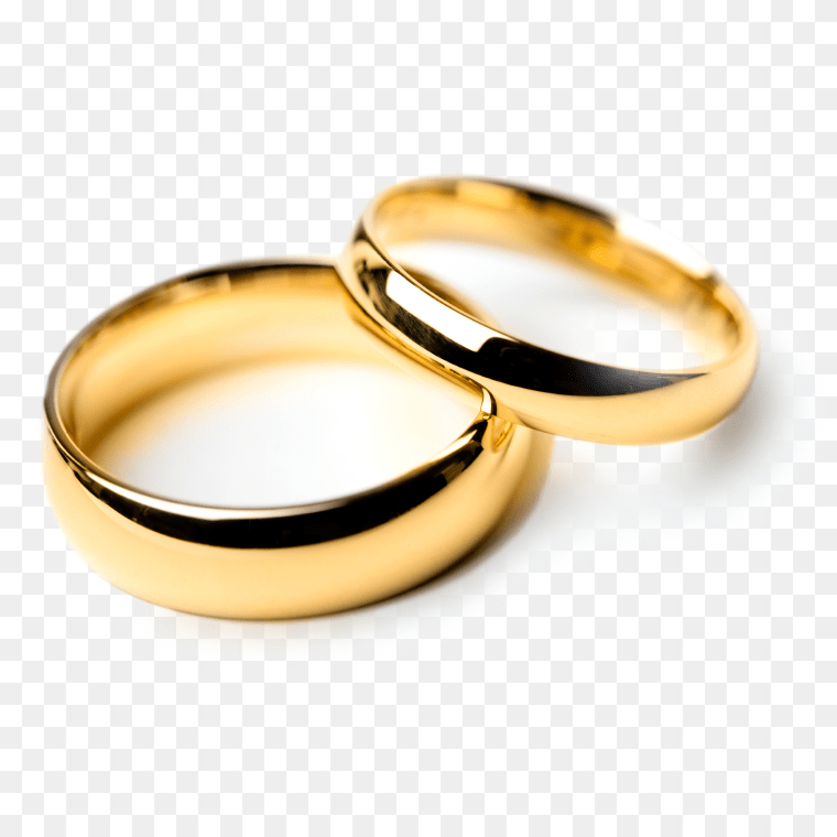 Light Color Wedding Ring Transparent Background