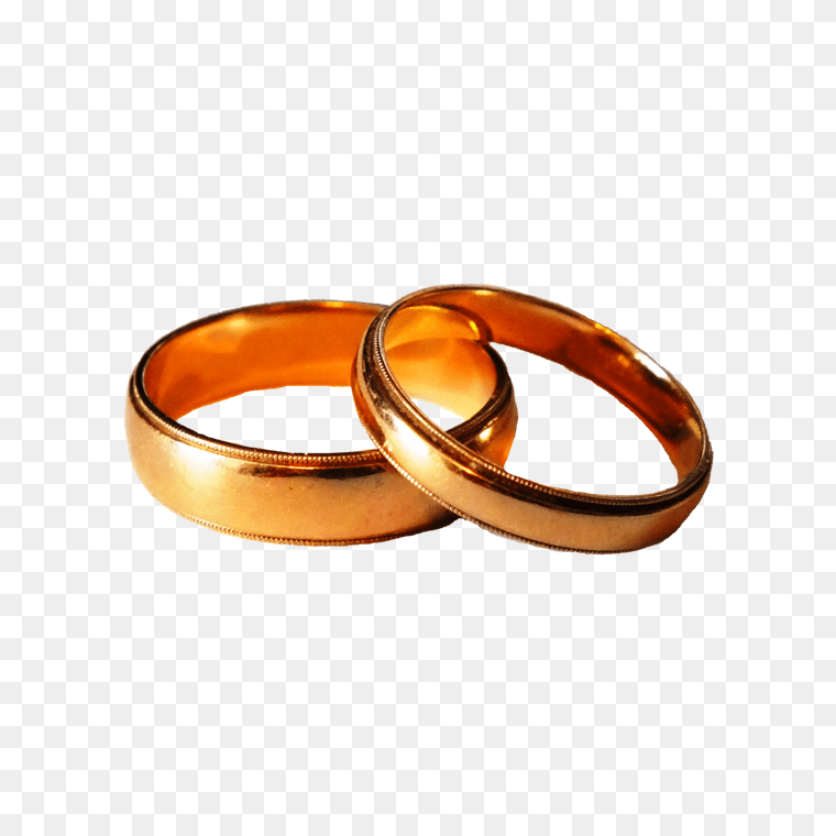 Orange Wedding Ring Clip Art Transparent Background