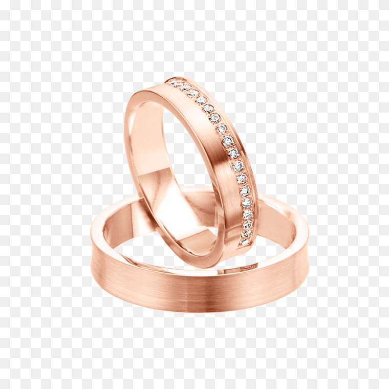 Red And White Gold Wedding Ring Transparent Background