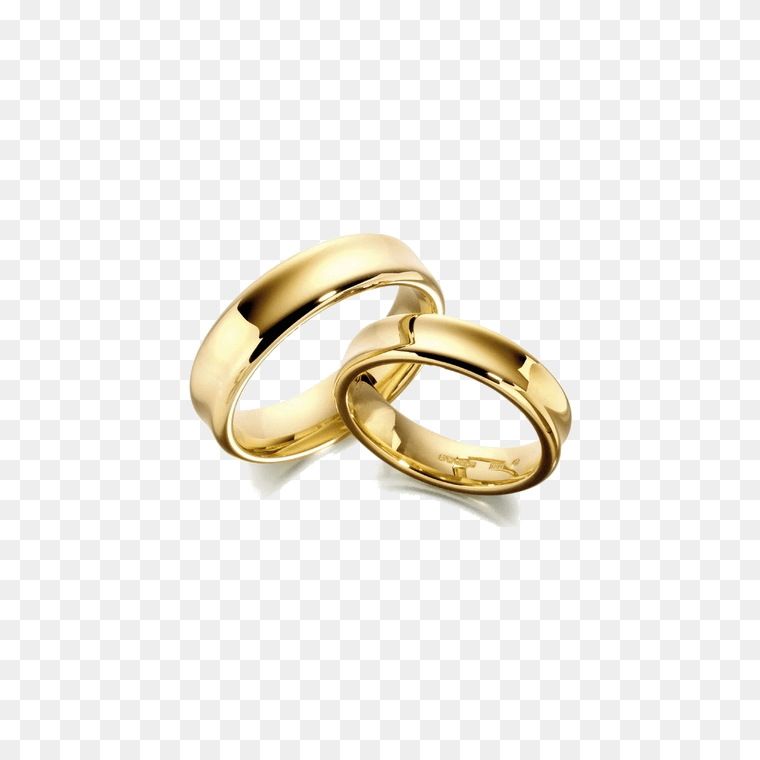 Titanium Couple Wedding Ring Transparent Background