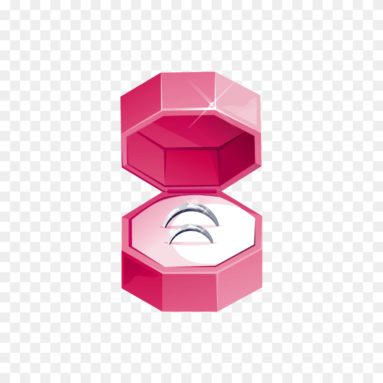 Wedding Ring In A Box Clipart Transparent Background