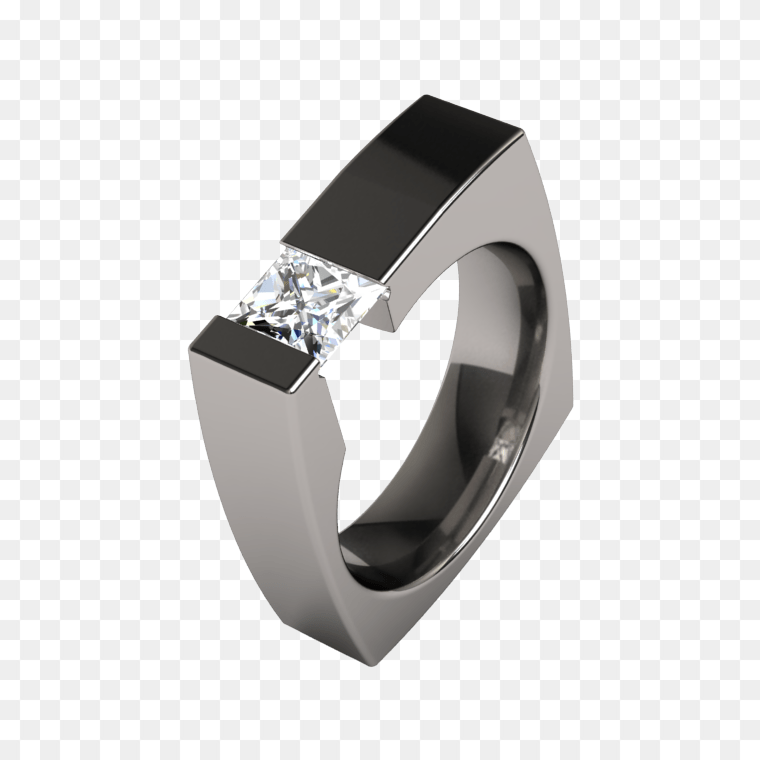 Black Color Nice Men Wedding Ring Transparent Background