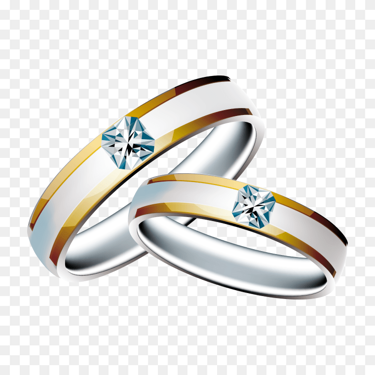 Diamond Wedding Ring Clipart Transparent Background