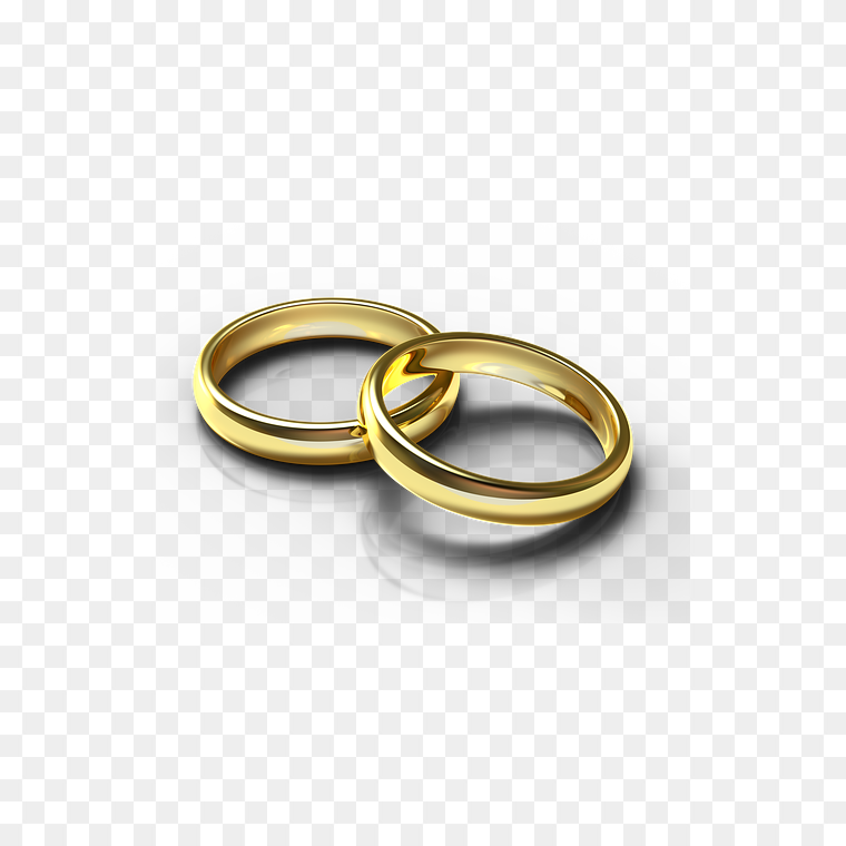 Free Gold Wedding Ring Transparent Background