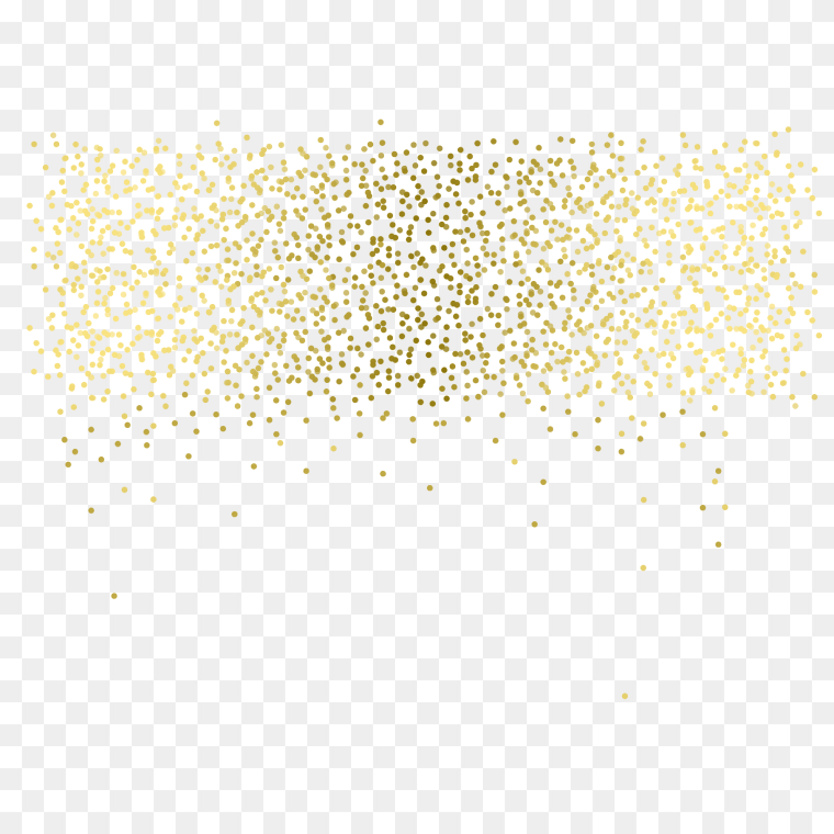 Glitter Gold Confetti Transparent Background