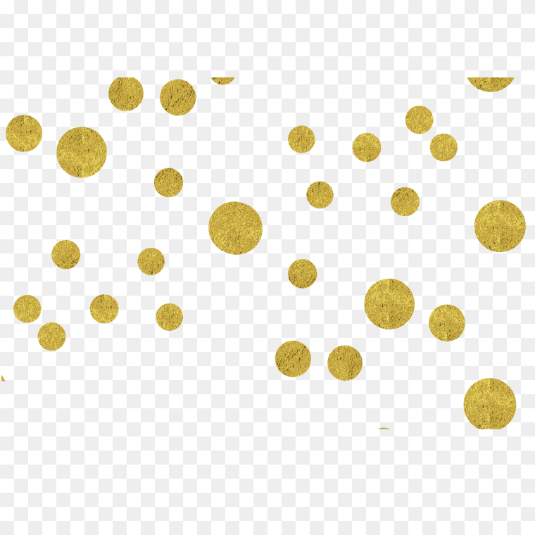 Paper Gold Confetti Transparent Background