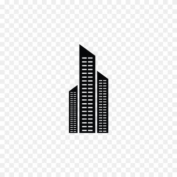 Commercial Hotel City Building Icon Transparent Background