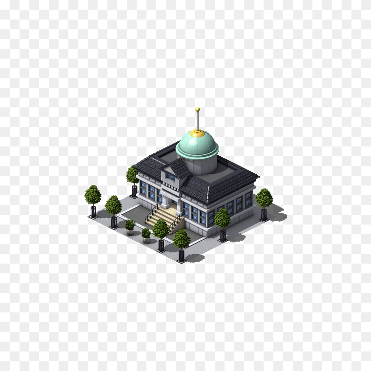 Construction Government Building Icon Transparent Background
