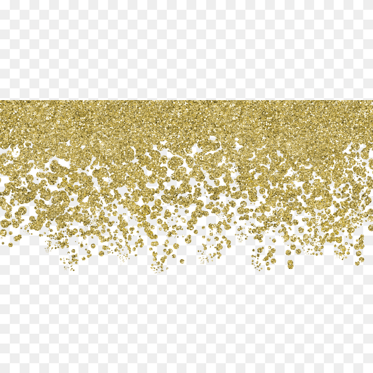 Gold Powder-Gold Confetti Transparent Background