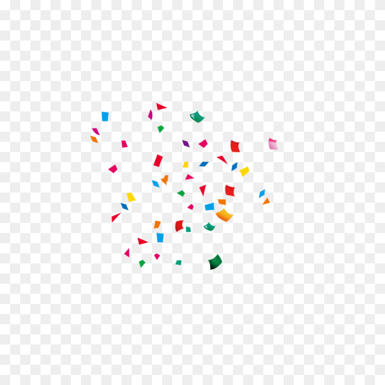 Multi Color Confetti Clipart Transparent Background