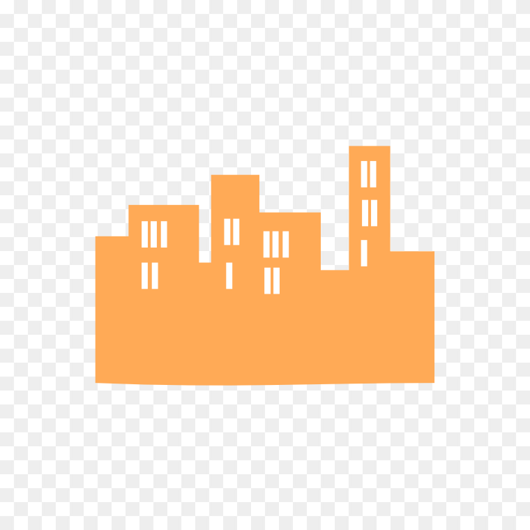 Small Building Icon Clipart Transparent Background