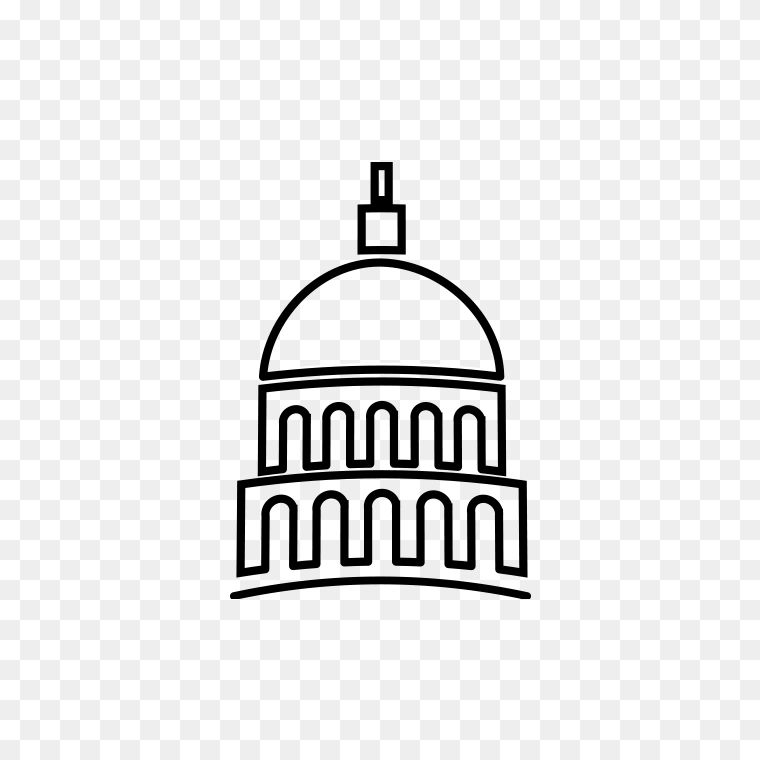 State California Building Icon Transparent Background