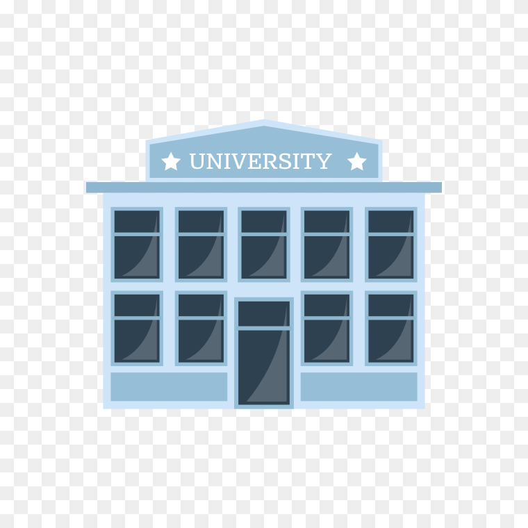 University Clipart Building Icon Transparent Background Png Image