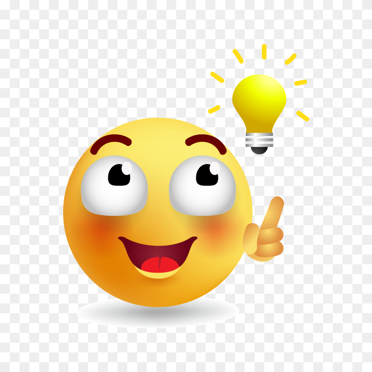Good Idea Emoji Transparent Background Png Image