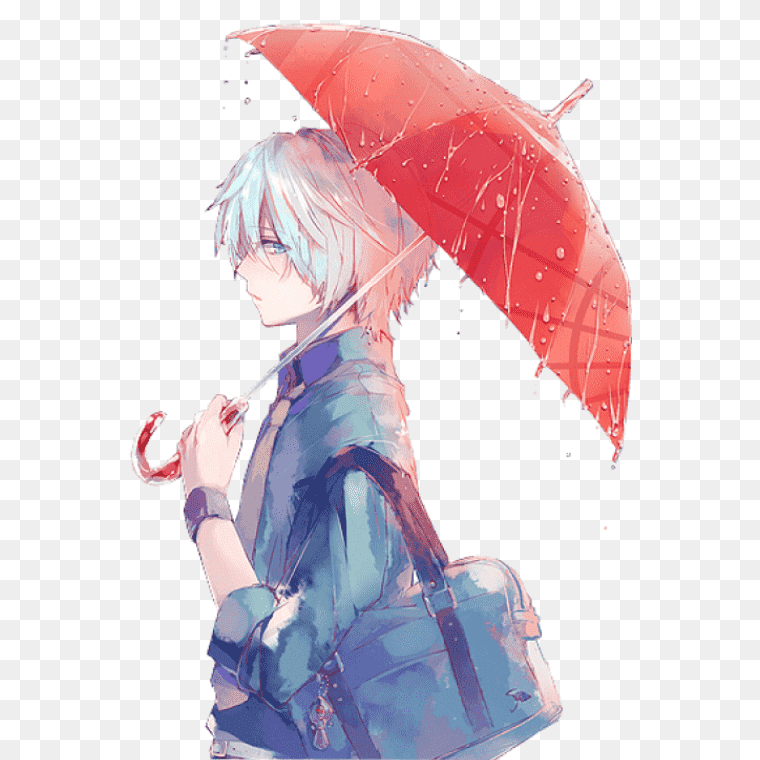 Free Png Download Anime Boy With White Hair And Blue - Anime Boys White Hair,Cool Anime High School Boy Transparent Image-Free PNG Download