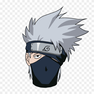 Kakashi Hatake Sensi Transparent PNG- Free Downloa,Svg Download Hatake Album - Naruto Head Png,Anime Head Png