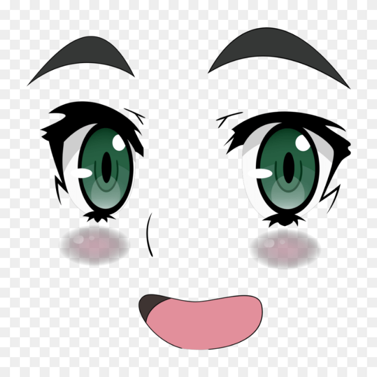 Anime Girl Blush Face- Free Transparent PNG Image Download,
