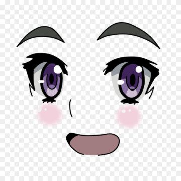 Purple Eye Anime Face Transparent -Free PNG Download,Anime Drawing Chaika, The Coffin Princess Face, girl face, purple, black Hair, violet png