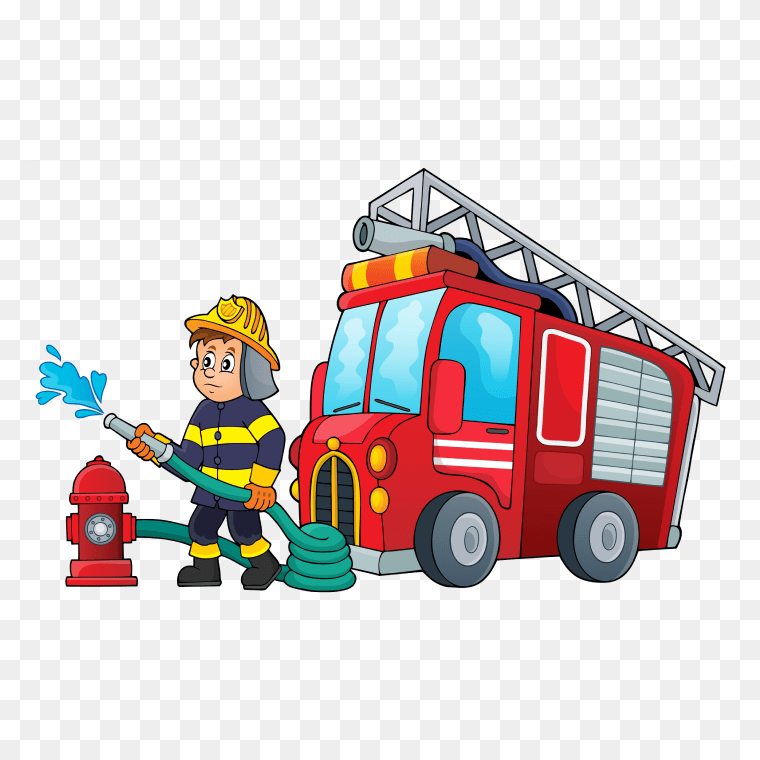 Fire Fighter Working ClipArt Transparent Image - Free Download,fireman, to catch fire, catch fire, fire png