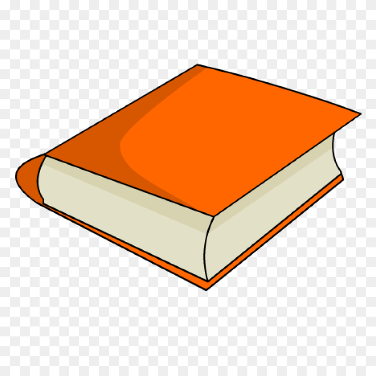 Orange Book Clipart Free PNG Download,Free Orange Book Clipart - Clipart Orange Book