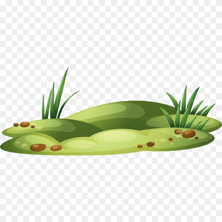 Tropical Grass Illustration - Free PNG Download,Lawn Clipart Tropical Grass - Grass Patch Clipart